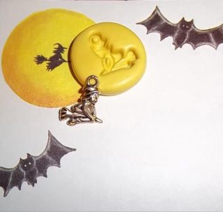 Halloween Witch Flexible Push Mold For Resin Clay Candy Food Safe 