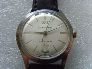 vintage swiss ernest borel 17j manual men s wristwatch from