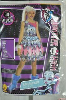 Monster High Abbey Bominable Costume Dot Dead Gorgeous Med Lg Dress Up 