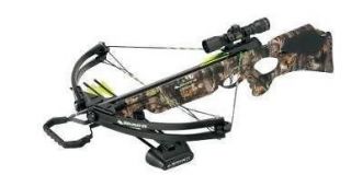 BARNETT WILDCAT CROSSBOW CAMO WITH 4 X 32 SCOPE and QUIVER