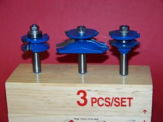   SHANK CARBIDE TIPPED PANEL CUTTER ROUTER BIT SET WOODWORKING TOOL KIT