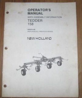 new holland 158 hay tedder operator s manual time left