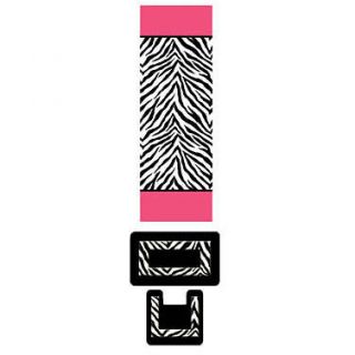   Zebra Stripes Animal Print 15 Pcs Shower Curtain w. Hooks Bathroom Rug