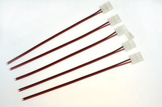 10PCS Line connector for led strip light lamp 3528 8mm width PCB 2pin 