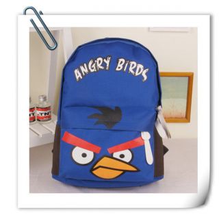 COOL Angry Birds Canvas Laptop Book BackPack Fashion Girl Boy Kids Bag 