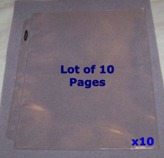   x11 COUPON PAGES HOLDER SHEETS NEW FOR 3 RING ALBUM BINDER