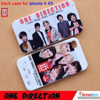   1D crew Hard Back Case cover For iphone 4 4S  BS