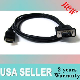 6ft hdmi gold male to vga hd 15 male cable
