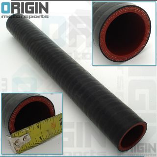25 ONE FOOT LONG Black Intercooler Piping Turbo 4 Ply Silicone 