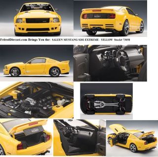 18 Autoart Saleen Mustang S281 Extreme Yellow Mint