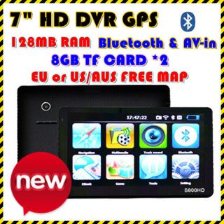 GPS 128MB RAM bluetooth AV IN DVR Video Camera Recorder 8GB 8GB 