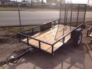 Foot Wide by 10 Foot Long Utility Trailer with End Gate Ramp Nice 