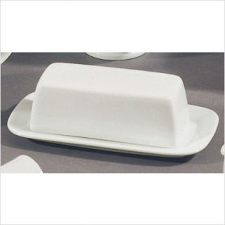 Ten Strawberry Street Classic White Covered Butter Dish RB0034