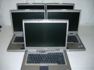 Lot of 5 Dell Latitude D800 Laptops 1600 MHz 1024MB