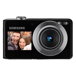 Samsung DualView TL205 12 2 MP Digital Camera Black 3X Opt Zoom Dual 
