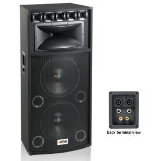 Dual 15 1200W Professional PA DJ Speaker System BRAND NEW U.S.A 