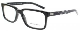 Burberry Be 2090 Black 3241 Unisex Designer Eyeglasses 53mm