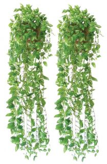 x35 Bamboo Leaf Bushes Artificial Hanging Plant Garland Vine Home 