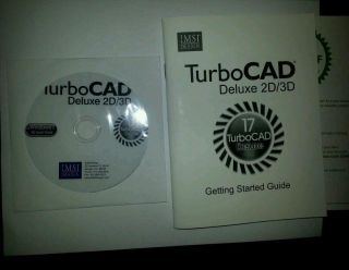 IMSI Design TurboCad Deluxe 2D 3D V17 Software New Worldwide Shipping 