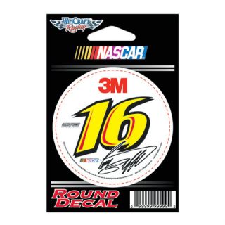 Greg Biffle 16 3M NASCAR Number 3 Round Decal 2011