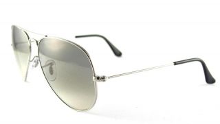   Ban Aviator Large Metal RB3025 003 32 Silver Gray Gradient 55mm