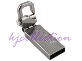 PNY 32GB 32G USB Flash Pen Drive Disk Clip Hook Hinge Metal Attache 