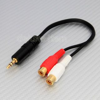 5mm stereo mini plug to 2 x rca lead cable