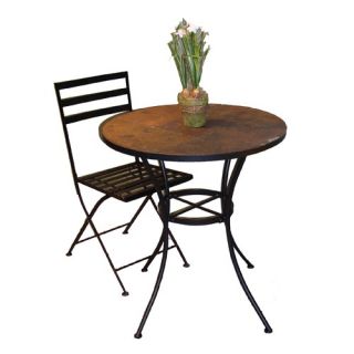 4D Concepts Round Bistro Table with Slate Top 601611