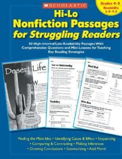 Hi Lo Nonfiction Passages for Struggling Readers 80 High Interest 