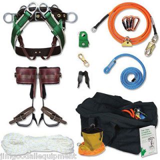 Tree Climbing Combo Kit,Spurs,Rope​,Saddle,Flipli​ne,Throw Line 