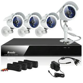 Easy Upgrade 8 Channel DVR & 4 Camera Surveillance System with Sony 