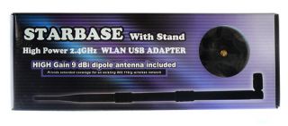 802.11g 27dBm Wireless USB WiFi Adapter 9dBi Hi Gain Antenna