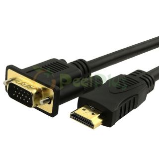 6ft 1 8M VGA to HDMI Adapter Cable for Laptop PC TV Out