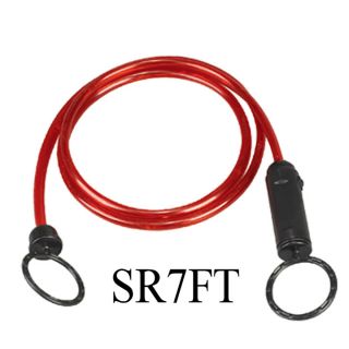Red LED Safety Flashing Rope 7 Feet Long Light for Barricade Traffic 