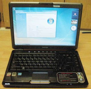Toshiba M305 Laptop 14 1 LCD Intel P8600 Core 2 Duo 2 4GHz 4GB 320GB 