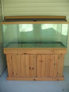 75 Gallon Aquarium with Wood Stand, Hood & Light