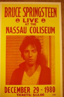 Bruce Springsteen Live at The Nassau Coliseum Poster