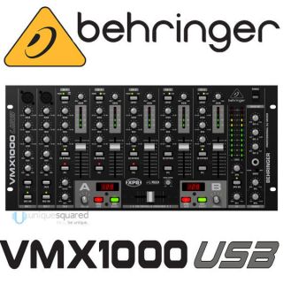 Behringer VMX1000USB Pro 7 Channel Rack Mount DJ Mixer