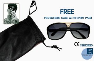 Wiz Khalifa Wicked Celebrity Rapper Sunglasses Free Microfibre Case 