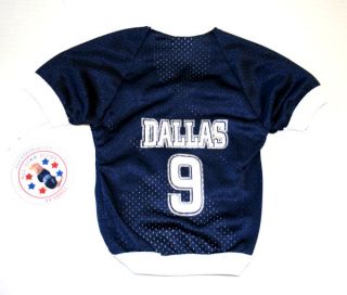 Dallas Football Number 9 Blue Jersey for Dogs