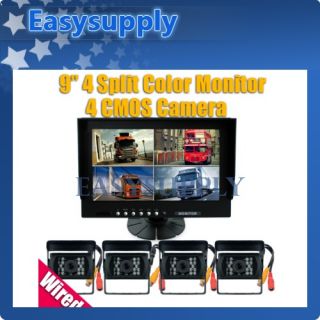 bus security system 4x rear view camera 9 monitor kit gbp 203 89 free 