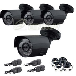   Outdoor 600TVL Waterproof Security CCTV Camera System Kit T008