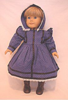   pioneer dress and bonnet fits 18 American Girl Doll falicity Elizabeth