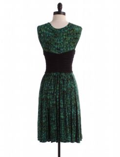   by tracy reese size 5 green a line price $ 84 00 originally priced at