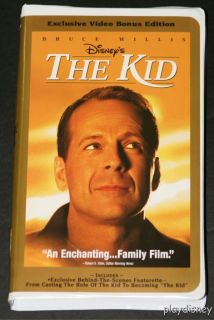 Disney The Kid VHS Bruce Willis Video Bonus Edition