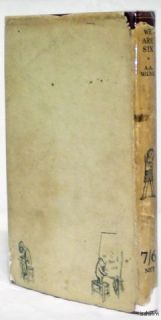 Now We Are Six A A Milne 1st 1st UK First Edition 1927 Winnie The Pooh 