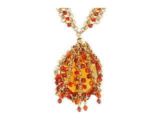 James Murray Fire Opal Swarovski Crystal Necklace    