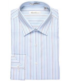 Kenneth Cole New York Non Iron Slim Striped Cotton L/S Dress Shirt
