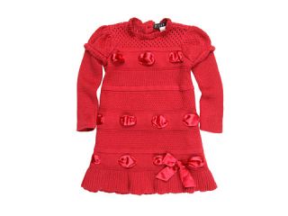 Biscotti Sweater Dress With Ribbon Accents (Toddler)    