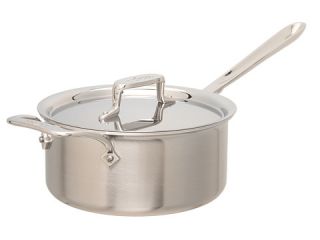 all clad d5 brushed 3 qt sauce pan with lid